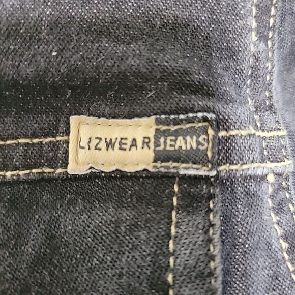 Liz Claiborne Womens Black Denim Jacket Size Petite Small Lizwear - Picture 9 of 11